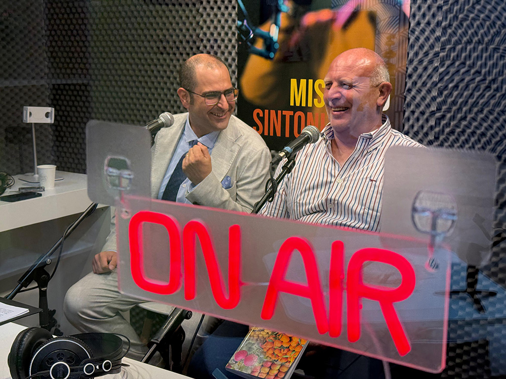 Maicol Mercuriali con Giancarlo Amitrano, responsabile ortofrutta e IV Gamma di Cedigros